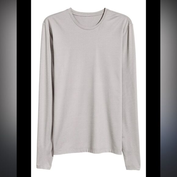 H&M size small tan brown neutral layering Bodycon top long sleeve - Picture 1 of 5